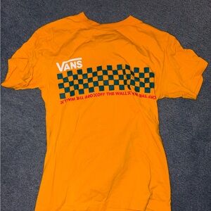 Vans Yellow/Orange Checkered Short Sleeve Tee